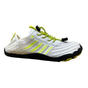 Grounded Footwear Unisex White/Yellow Water Quick-Dry Swim Shoes Size M6.5 W8